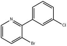 3-Bromo-2-(3-chlorophenyl)pyridine Structure