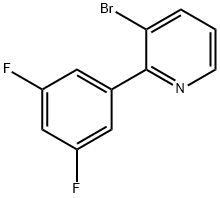 3-Bromo-2-(3,5-difluorophenyl)pyridine,1417519-44-8,结构式