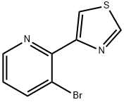 3-Bromo-2-(thiazol-4-yl)pyridine Struktur