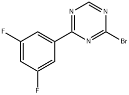 2-Bromo-4-(3,5-difluorophenyl)-1,3,5-triazine Structure