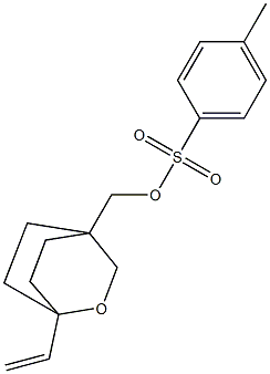 (1-乙烯基-2-氧杂二环[2.2.2]辛-4-基)甲基4-甲基苯磺酸盐 结构式