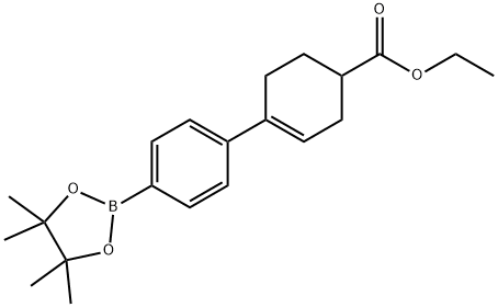 ethyl 4'-(4,4,5,5-tetramethyl-1,3,2-dioxaborolan-2-yl)-2,3,4,5-tetrahydro-[1,1'-biphenyl]-4-carboxylate Structure