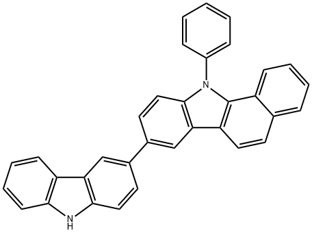 8-(9H-carbazol-3-yl)-11-phenyl-11H-benzo[a]carbazole Struktur