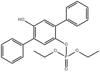 4-羟基-2,5-二苯基苯基磷酸二乙酯, 1420992-08-0, 结构式