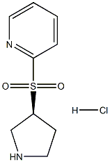 (S)-2-(pyrrolidin-3-ylsulfonyl)pyridine hydrochloride Structure