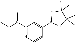 N-ethyl-N-methyl-4-(4,4,5,5-tetramethyl-1,3,2-dioxaborolan-2-yl)pyridin-2-amine Structure