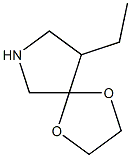 9-ethyl-1,4-dioxa-7-azaspiro[4.4]nonane 化学構造式