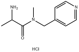 2-amino-N-methyl-N-(pyridin-4-ylmethyl)propanamide dihydrochloride Structure