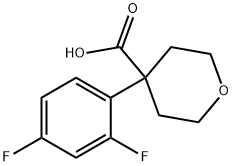 4-(2,4-difluorophenyl)oxane-4-carboxylic acid Structure