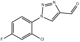 1-(2-chloro-4-fluorophenyl)-1H-1,2,3-triazole-4-carbaldehyde Structure