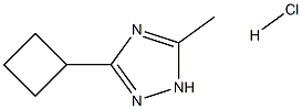 3-cyclobutyl-5-methyl-1H-1,2,4-triazole hydrochloride Structure