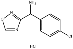 (4-chlorophenyl)(1,2,4-oxadiazol-3-yl)methanamine hydrochloride Structure