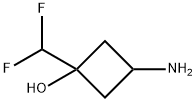 3-氨基-1-(二氟甲基)环丁烷-1-醇 结构式