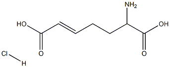 6-aminohept-2-enedioic acid hydrochloride 化学構造式