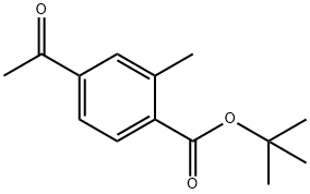 4-Acetyl-2-methylbenzoic acid tert-butyl ester Struktur