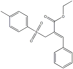 (Z)-Ethyl 3-phenyl-2-(tosylmethyl)acrylate Structure