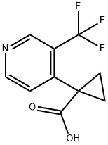 1-[3-(Trifluoromethyl)-4-pyridyl]cyclopropanecarboxylic acid Struktur