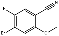 4-Bromo-5-fluoro-2-methoxy-benzonitrile Structure