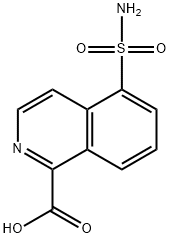 5-sulfamoylisoquinoline-1-carboxylic acid 化学構造式