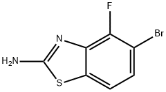 5-溴-4-氟苯并[D]噻唑-2-胺, 1427383-09-2, 结构式