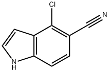 4-氯-1H-吲哚-5-甲腈,1427409-07-1,结构式