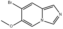 7-溴-6-甲氧基咪唑并[1,5-A]吡啶, 1427424-30-3, 结构式