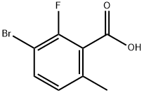 3-bromo-2-fluoro-6-methyl-benzoic acid Struktur