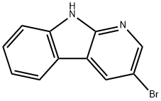 3-溴-9H-吡啶并[2,3-B]吲哚 结构式