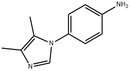 4-(4,5-二甲基-1H-咪唑-1-基)苯胺 结构式