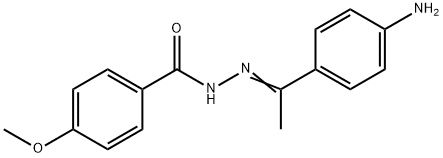N'-[(E)-1-(4-aminophenyl)ethylidene]-4-methoxybenzohydrazide Struktur