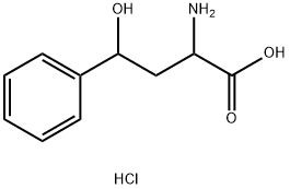 2-amino-4-hydroxy-4-phenylbutanoic acid hydrochloride 化学構造式