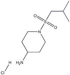 1-(2-甲基丙磺酰)哌啶-4-胺盐酸,1432679-08-7,结构式