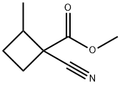 methyl 1-cyano-2-methylcyclobutane-1-carboxylate Structure