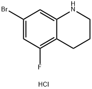 7-bromo-5-fluoro-1,2,3,4-tetrahydroquinoline hydrochloride 化学構造式
