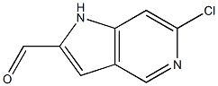 6-chloro-1H-pyrrolo[3,2-c]pyridine-2-carbaldehyde Struktur