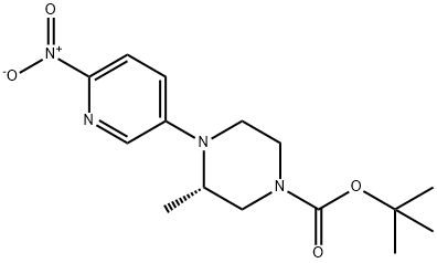 tert-butyl (S)-3-methyl-4-(6-nitropyridin-3-yl)piperazine-1-carboxylate Structure