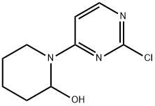 1-(2-CHLOROPYRIMIDIN-4-YL)PIPERIDIN-2-OL 化学構造式