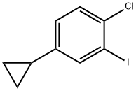 6-Chloro-3-cyclopropyliodobenzene 化学構造式