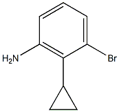 2-(Cyclopropyl)-3-(amino)bromobenzene 结构式