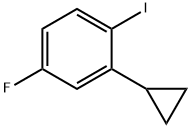 2-环丙基-4-氟-1-碘苯, 1434128-29-6, 结构式
