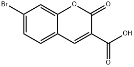 7-Bromo-2-oxo-2H-chromene-3-carboxylic acid 化学構造式