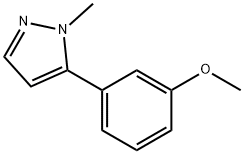 5-(3-Methoxyphenyl)-1-methyl-1H-pyrazole Struktur