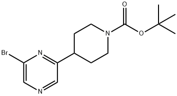 2-Bromo-6-(N-Boc-piperidin-4-yl)pyrazine Structure