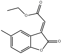 ETHYL (E)-2-(5-METHYL-2-OXOBENZOFURAN-3(2H)-YLIDENE)ACETATE, 1440545-29-8, 结构式
