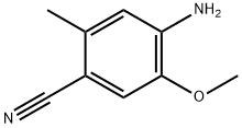 Benzonitrile, 4-amino-5-methoxy-2-methyl- 化学構造式