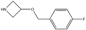 3-[(4-Fluorobenzyl)oxy]azetidine Struktur