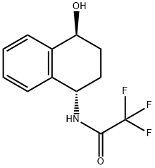 2,2,2-三氟-N - ((1S,4S)-4-羟基-1,2,3,4-四氢萘-1-基)乙酰胺, 1443242-62-3, 结构式