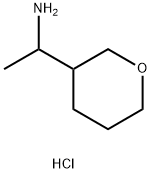 1-(tetrahydro-2H-pyran-3-yl)ethan-1-amine hydrochloride Structure