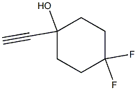 1-ethynyl-4,4-difluorocyclohexan-1-ol 化学構造式
