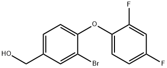 (3-Bromo-4-(2,4-difluorophenoxy)phenyl)methanol Structure